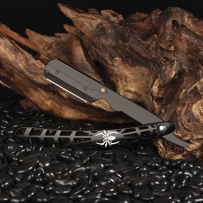 Μεταλλικός χειροκίνητος ξυριστήρας με λεπίδα από ανοξείδωτο ατσάλι; κατάλληλος για σχήμα γενειάδας και περιποίηση φρυδιών; λαβή από κράμα ψευδαργύρου; 120 τεμάχια ανά κουτί