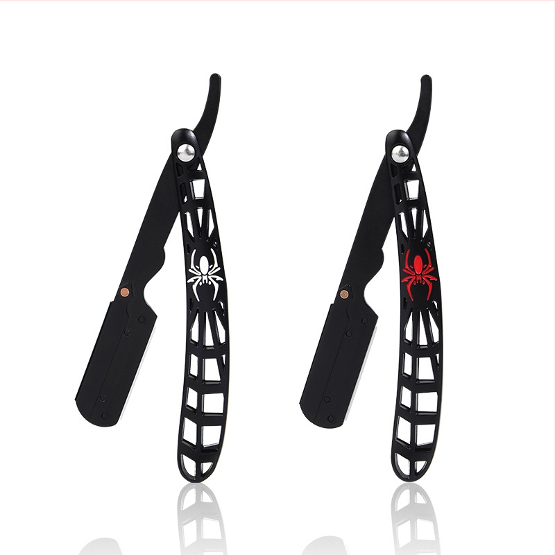 Метална ръчна самобръсначка с неръждаема стомана; дръжка от цинкова сплав; 120 бр. в опаковка; подходяща за оформяне на брада и подстригване на вежди