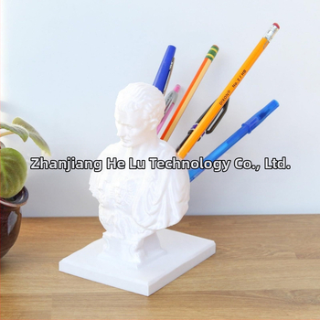 Δοχείο μολυβιών Julius Caesar, κατασκευασμένο από ρητίνη, μοντέρνος μινιμαλιστικός σχεδιασμός, υλικά πλαστικό και ρητίνη