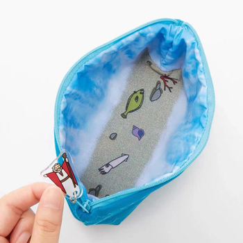 Калъф за моливи и козметика от канвас с анимационен принт, преносим, дишащ, ултралек, издръжлив (Материал: канвас; Модел: анимационен принт; Подплата: памук; Функции: дишаща, ултралек, износоустойчив; Приложение: домашно съхранение)