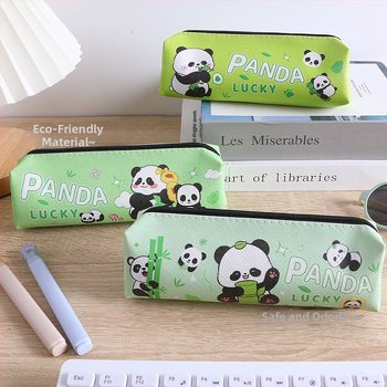 Δερμάτινο νεσεσέρ μολυβιών με σχέδιο Πάντα — Banjie, καθολικός, μόδα