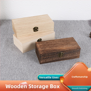 Paulownia koka gravētā kaste tējai, juvelierizstrādājumiem un parfēmām — bez zīmoga, universāla lietošana