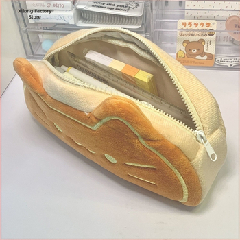 Θήκη μολυβιών με γατάκι, Καμβάς, Μεγάλη χωρητικότητα, Κορεατικό στυλ (Υλικό: Καμβάς; Χωρητικότητα: Μεγάλη; Φύλο: Ουδέτερο)