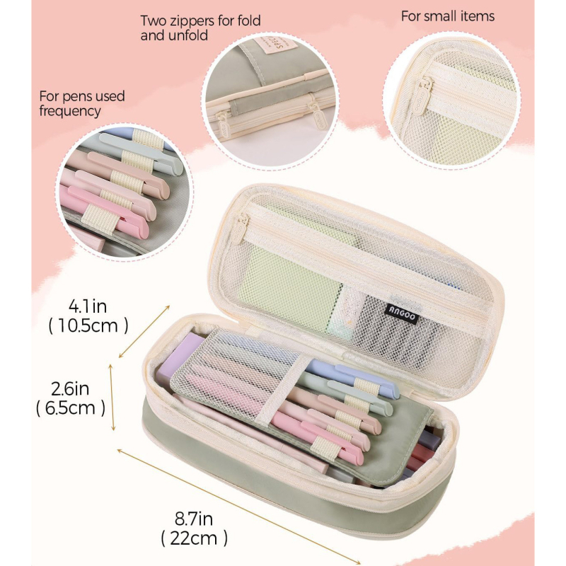 Комплект несесери за моливи с голям капацитет, сладък комплект за бележки върху Библията, задължителен за колежа (Без електричество, Без подарък, IP авторизация: Не)