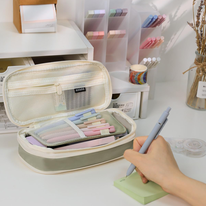 Комплект несесери за моливи с голям капацитет, сладък комплект за бележки върху Библията, задължителен за колежа (Без електричество, Без подарък, IP авторизация: Не)