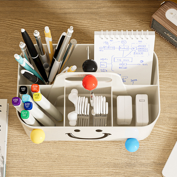 Επιτραπέζιο κουτί οργάνωσης καλλυντικών και γραφικής ύλης | μοντέλο 1417, υλικό PS, χωρητικότητα 2 L, ιαπωνικό στυλ, ταξινόμηση