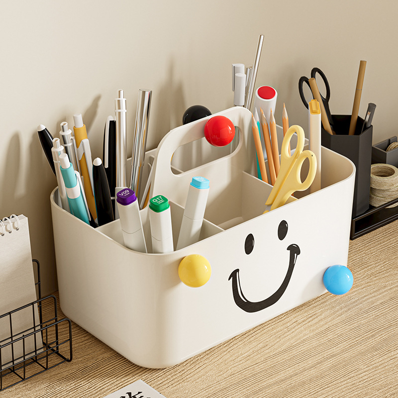 Десктоп органайзер за козметика и канцелария | модел 1417, PS материал, капацитет 2 л, японски стил, сортиране