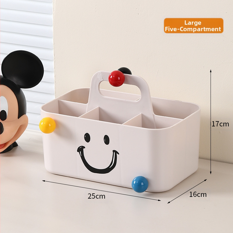 Десктоп органайзер за козметика и канцелария | модел 1417, PS материал, капацитет 2 л, японски стил, сортиране