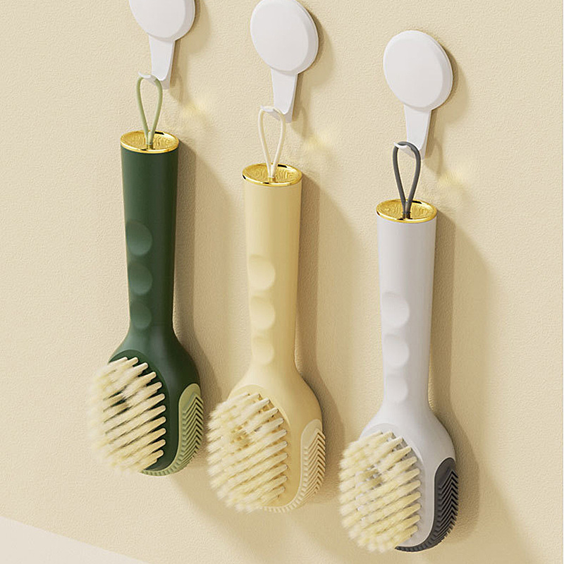 Divu funkciju kurpju suka ar garu rokturi velūra kopšanai un dekontaminācijai, PS+TPR konstrukcija