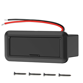 Φορτιστής αυτοκινήτου για RV με θύρες QC και διπλά PD, βολτόμετρο, αδιάβροχος διακόπτης LED, είσοδος 12–24V