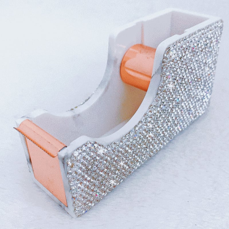 Επιτραπέζιος διανομέας με διαμαντοενσωμάτωση – μικρός κόπτης ταινιών και θήκη για γραφείο, συμβατός με ταινίες έως 18 mm