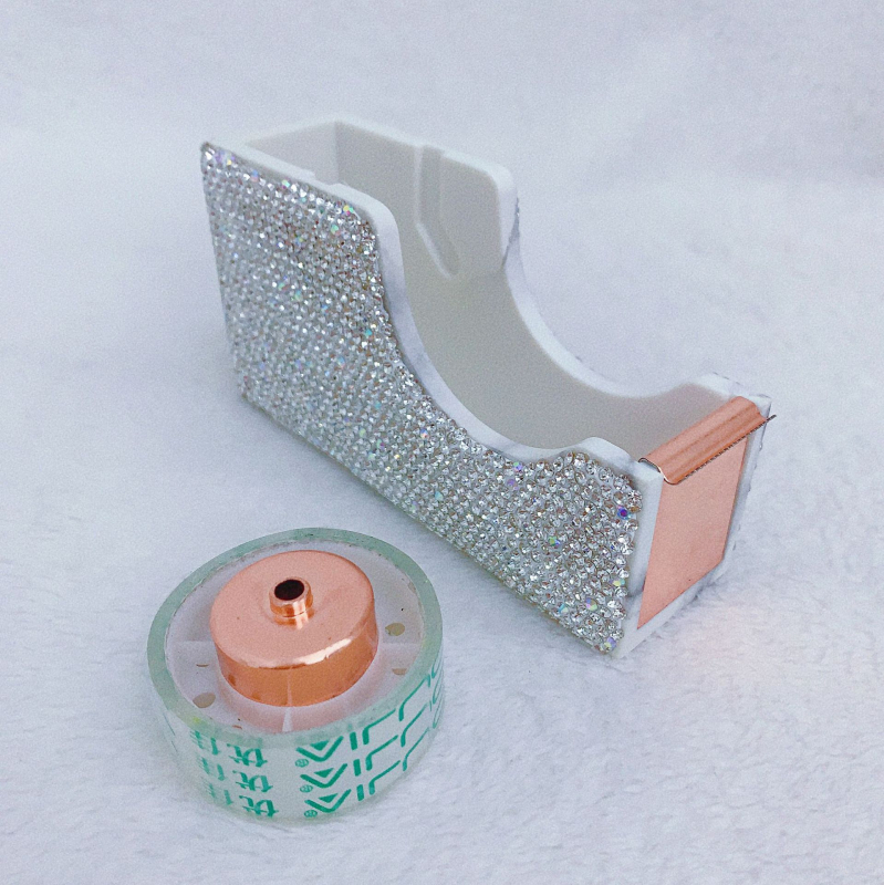 Επιτραπέζιος διανομέας με διαμαντοενσωμάτωση – μικρός κόπτης ταινιών και θήκη για γραφείο, συμβατός με ταινίες έως 18 mm