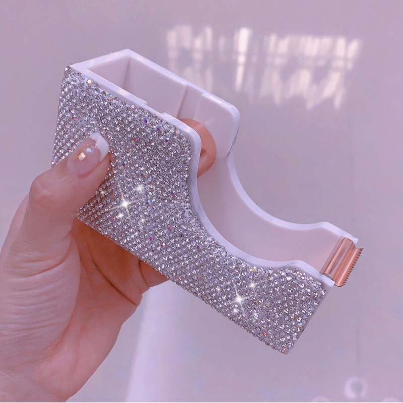 Επιτραπέζιος διανομέας με διαμαντοενσωμάτωση – μικρός κόπτης ταινιών και θήκη για γραφείο, συμβατός με ταινίες έως 18 mm