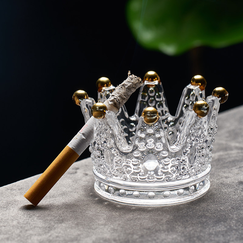 Popolnjak od kristalnog stakla i držač za svijeće, nordijski stil Crown dizajn, Hongxiao, podrijetlo Qixian County