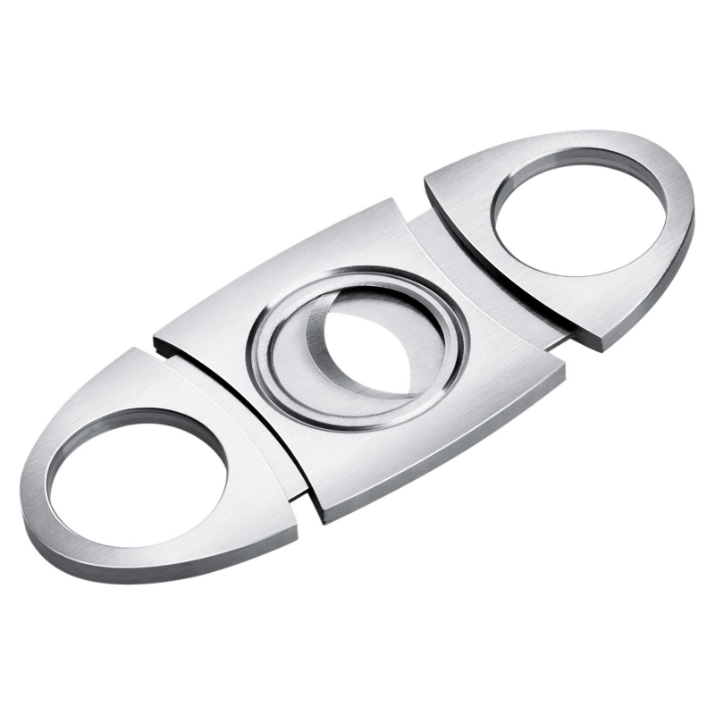 Szivarvágó dupla élű, rozsdamentes acél, csiszolt felület, minimalist stílus, Yangjiang eredet, testreszabható