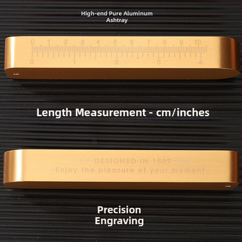 Τασάκι από αλουμίνιο – μινιμαλιστικό πολυτελές σχέδιο, εκτύπωση λογότυπου, παραμετροποίηση διαθέσιμη, ιδιωτικές ετικέτες επιτρέπονται, διακοσμητικό και συλλεκτικό.