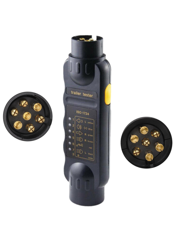 Tester de rezistență pentru sistemul electric al remorcii, stil european, cu 7 conductori și 13 pini — CVP/Yu Jia