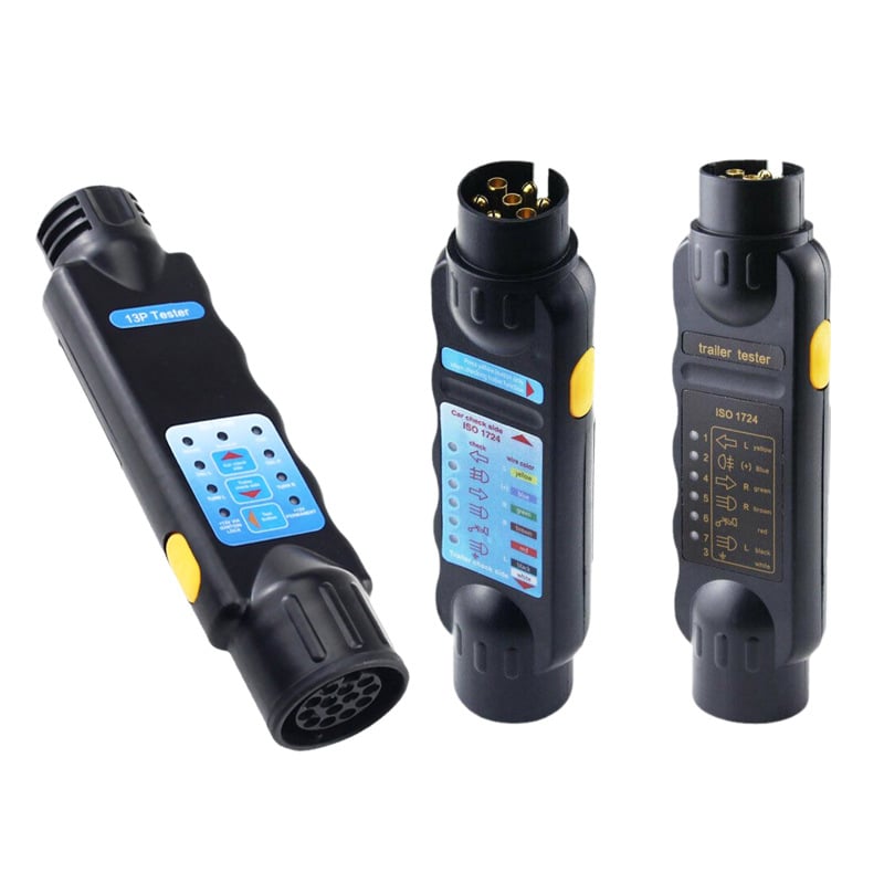 Tester de rezistență pentru sistemul electric al remorcii, stil european, cu 7 conductori și 13 pini — CVP/Yu Jia