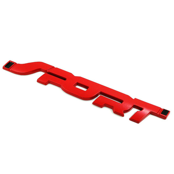 Metāla 3D auto emblēma - sporta logo, modelis 01, dekoratīva uzlīme