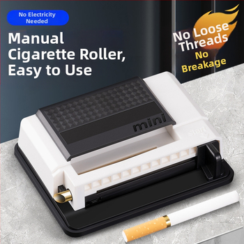 Rokas cigarešu vērēja mašīna ar push-pull mehānismu, 8,0 mm kalibrs, mājas lietošanai, pusautomātiska, ar logotipu