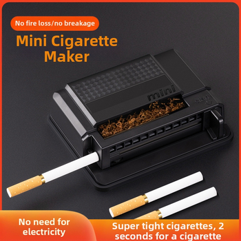 Rokas cigarešu vērēja mašīna ar push-pull mehānismu, 8,0 mm kalibrs, mājas lietošanai, pusautomātiska, ar logotipu