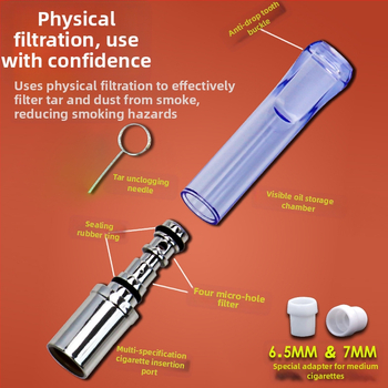 Cigarešu turētājs ar filtru, Arjue YJ-170, plastmasas, vienkāršs stils