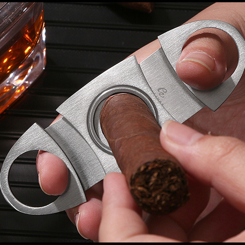 Cigāru šķēres — nerūsējošais tērauds, GALINER, pielāgošana pieejama, roku darbs, vienkāršs stils