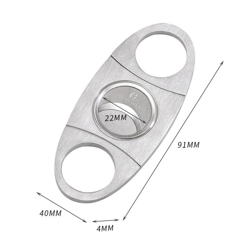 Cigāru šķēres — nerūsējošais tērauds, GALINER, pielāgošana pieejama, roku darbs, vienkāršs stils