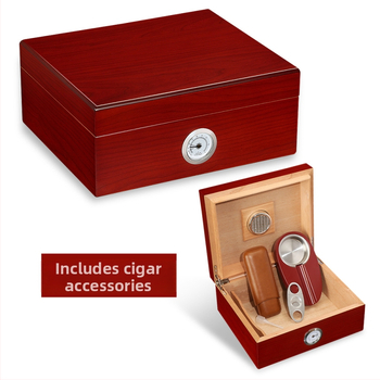 Ciedru koka cigāru kastīte HC-90 no GALINER, pārnēsājama ar instrumentiem, liela ietilpība