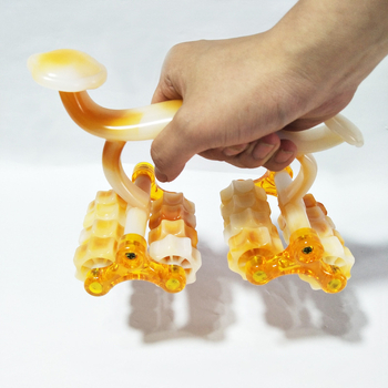 Масажор с 16 колела за тяло — ръчен, преносим, пластмасов корпус, тегло 460 г, подходящ за масаж на гърба, талията и краката, меридиан масаж