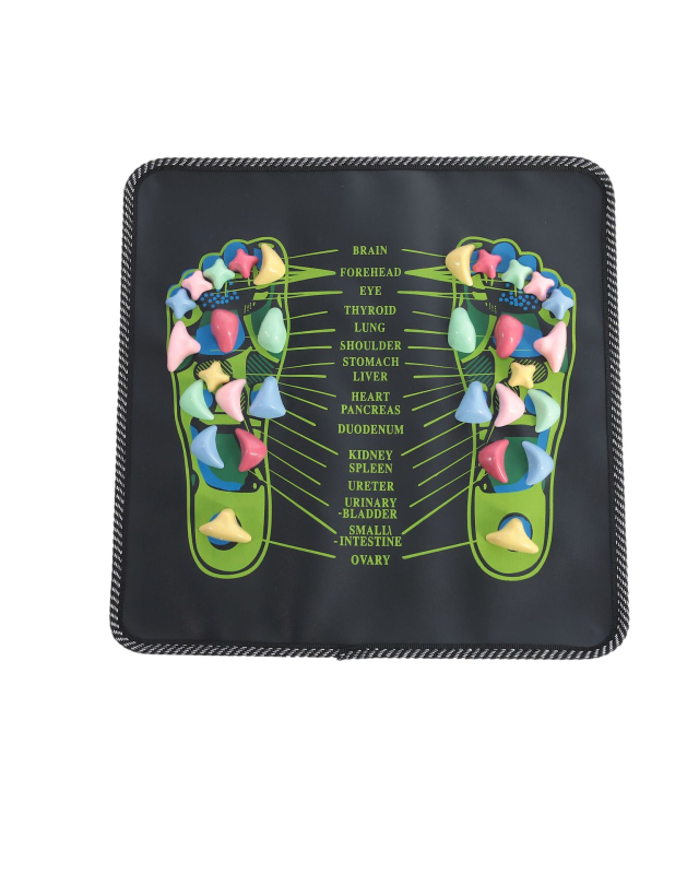 Подложка за масаж на стъпала с дизайн каменна пътека (PVC, спортна подложка, здравословен масаж, обща употреба)