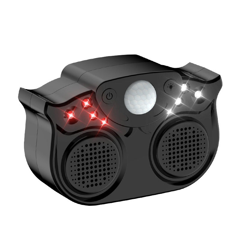 Visoko učinkovit ultrazvučni repeller štetočina s dva rogova, inteligentno impulzno blještanje, 220V, 3W, ABS kućište