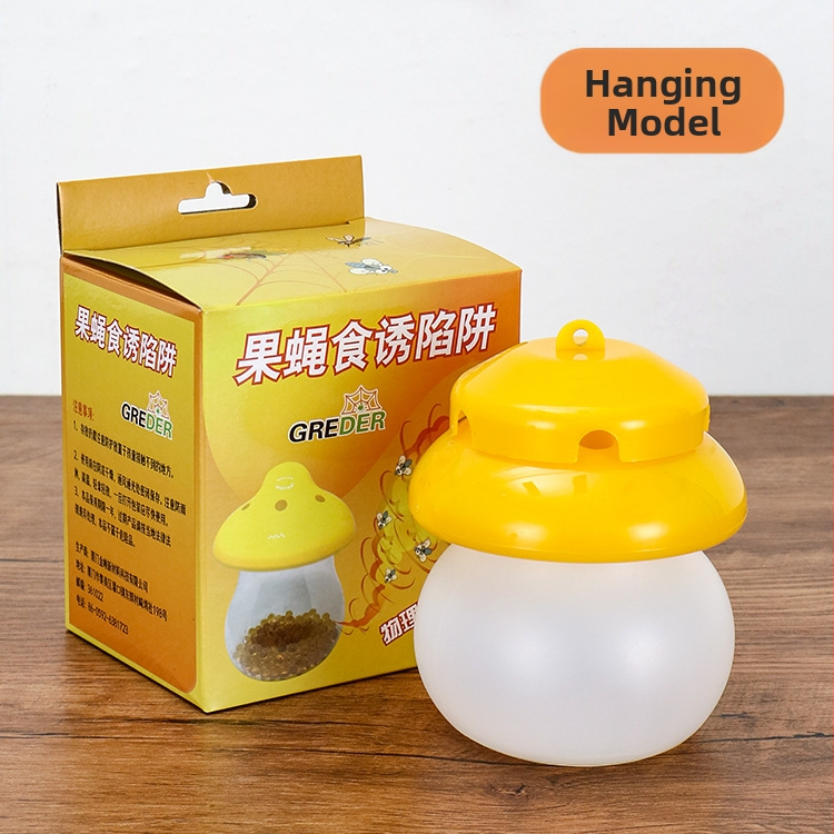 Vaisių musių gaudyklė su lipniąja gaudykle, namų naudojimui; kieta forma; pritaikomas modelis; mikrotoksiškumas