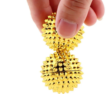 Магнитна масажна топка с двойно топче за ръчна рехабилитация — ABS материал