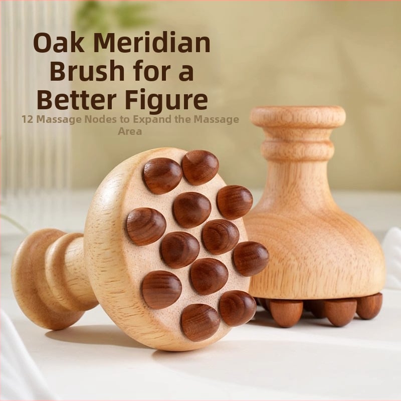 Masajer meridian din lemn pentru abdomen — alimentare USB, funcție muzică, control mecanic, de Little Red Fish Jewelry