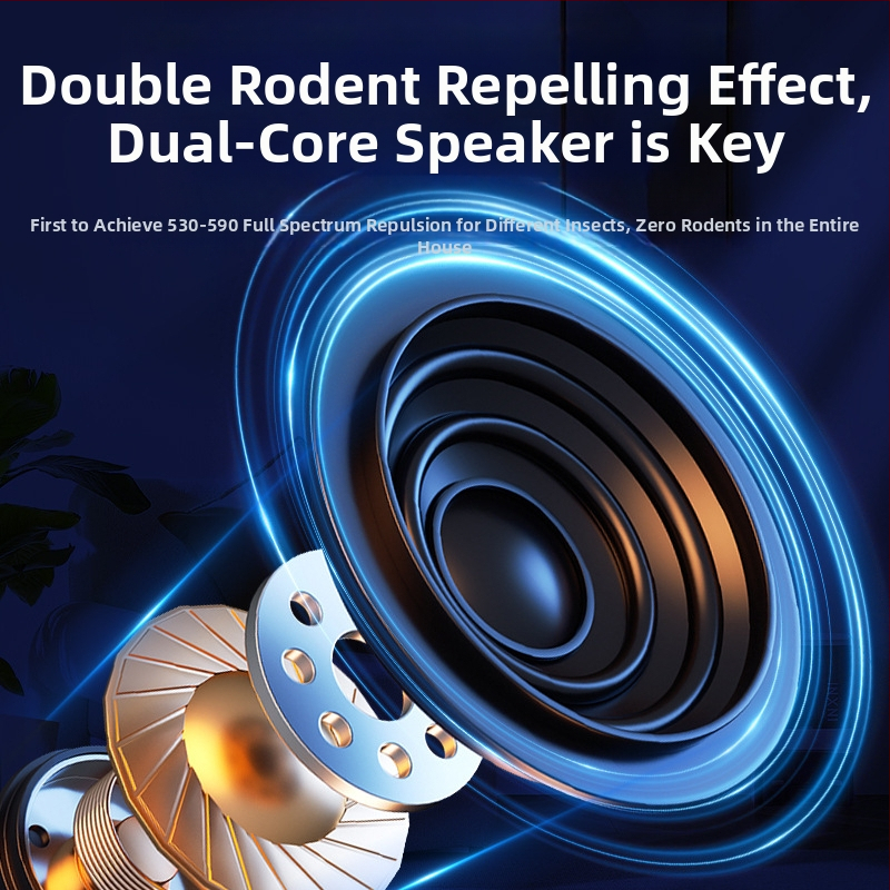 Ултразвуков репелент за насекоми и гризачи, модел 211 – високопроизводителен, 220V, 1–65 kHz, 3W, ABS корпус