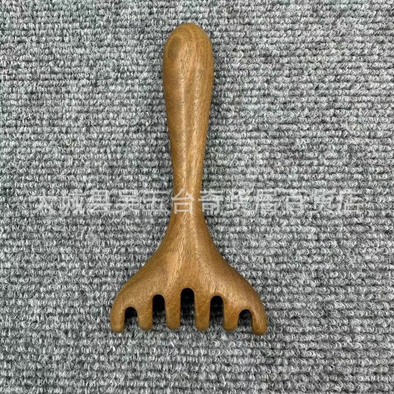 Gua sha alat za lice s drškom od sandalovine, moderni minimalistički stil