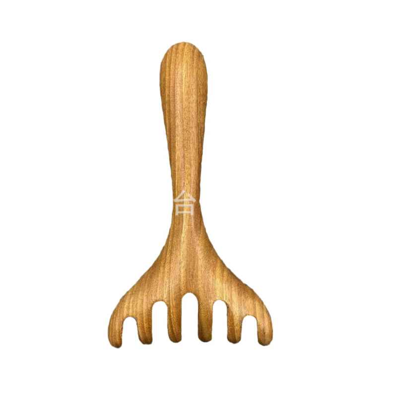Gua sha alat za lice s drškom od sandalovine, moderni minimalistički stil
