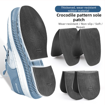 Zoles uzlīme ar krokodila rakstu, gumijas materiāls, piemērots vasarai, ziemai, pavasarim un rudenim.