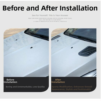 Incarnation Voyage ABS motorház matricája, levél alakú mintázat, ragasztásos telepítés