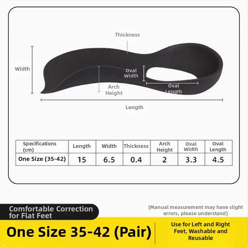 Arkas zolīte – korekcijas zolītes, PVC materiāls, Jingjiu zīmols, modelis: arkas zolīte, visu sezonu lietošanai