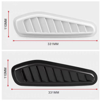 Autó karosszériamatrica, ABS műanyag, testre szabható, ragasztóval történő felhelyezés, univerzális kompatibilitás