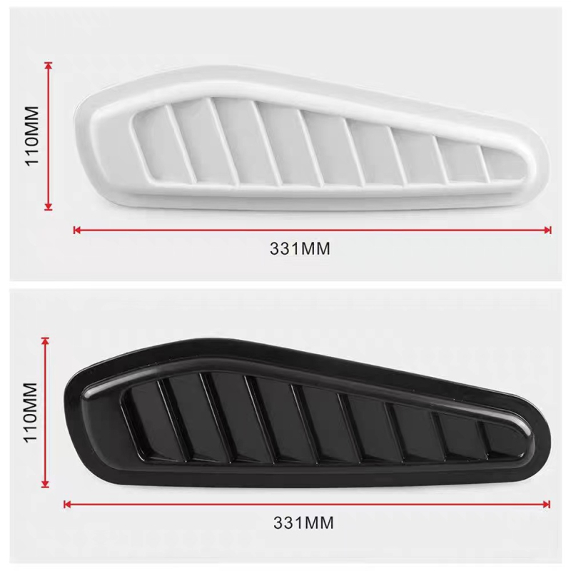 Autó karosszériamatrica, ABS műanyag, testre szabható, ragasztóval történő felhelyezés, univerzális kompatibilitás