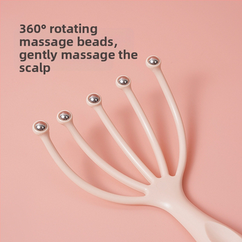 Ououxun масажор за глава с пет-зъбен дизайн и топче за акупресура, пакет 500 бр., за здравословен масаж и забавления с карти