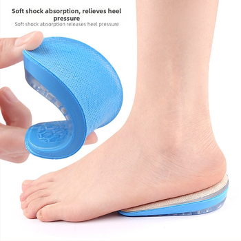 Πάτοι αυξήσεως ύψους με GEL, αυτοκόλλητοι. Υλικά: PU, gel, μη υφασμένα, βελούδο. Κατάλληλοι για αθλητικά, δερμάτινα, casual, υφασμάτινα, εργασιακά παπούτσια. Λειτουργία: αύξηση ύψους. Κατηγορία: πέλμα φτέρνας