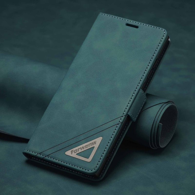 Forwenw Samsung telefón kryt — retro dizajn, magnetické uzatvorenie, klapkový kryt, PU+TPU materiál, ochrana proti pádu