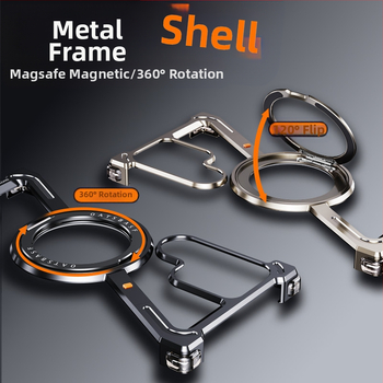 Kryt na Samsung S24 Ultra z kovu, ultra tenký bez rámu, s magnetickou oporou pre rozptyľovanie tepla a ochranu proti pádu