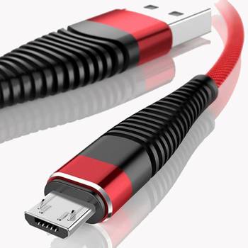 Плетен кабел за данни с русалка за устройства на Apple и Android — Lightning / Micro USB / USB-C, бързо зареждане, плетена тъкан, макс. мощност 12W