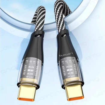 Le sugar S34 плетен PD30W кабел за данни – Lightning и Type-C конектори, бързо зареждане