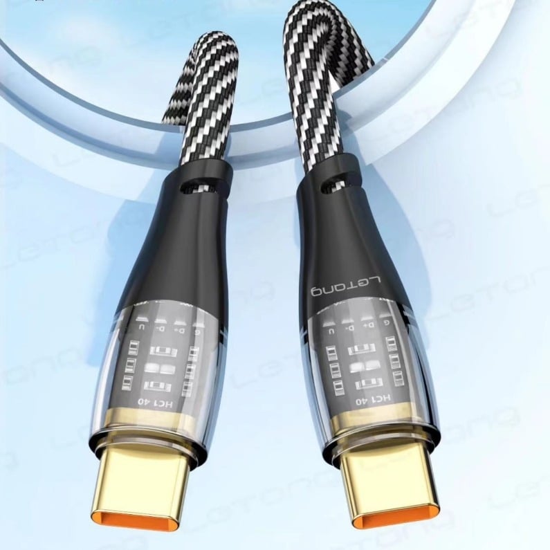 Le sugar S34 cablu de date împletit PD30W – Lightning și Type-C, încărcare rapidă